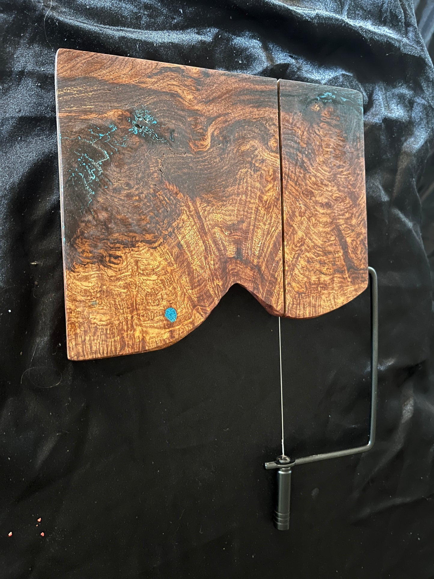 Burl Mesquite Cheese Slicer Boards
