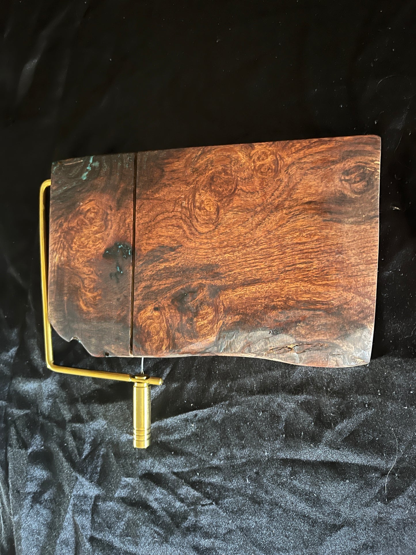 Burl Mesquite Cheese Slicer Boards