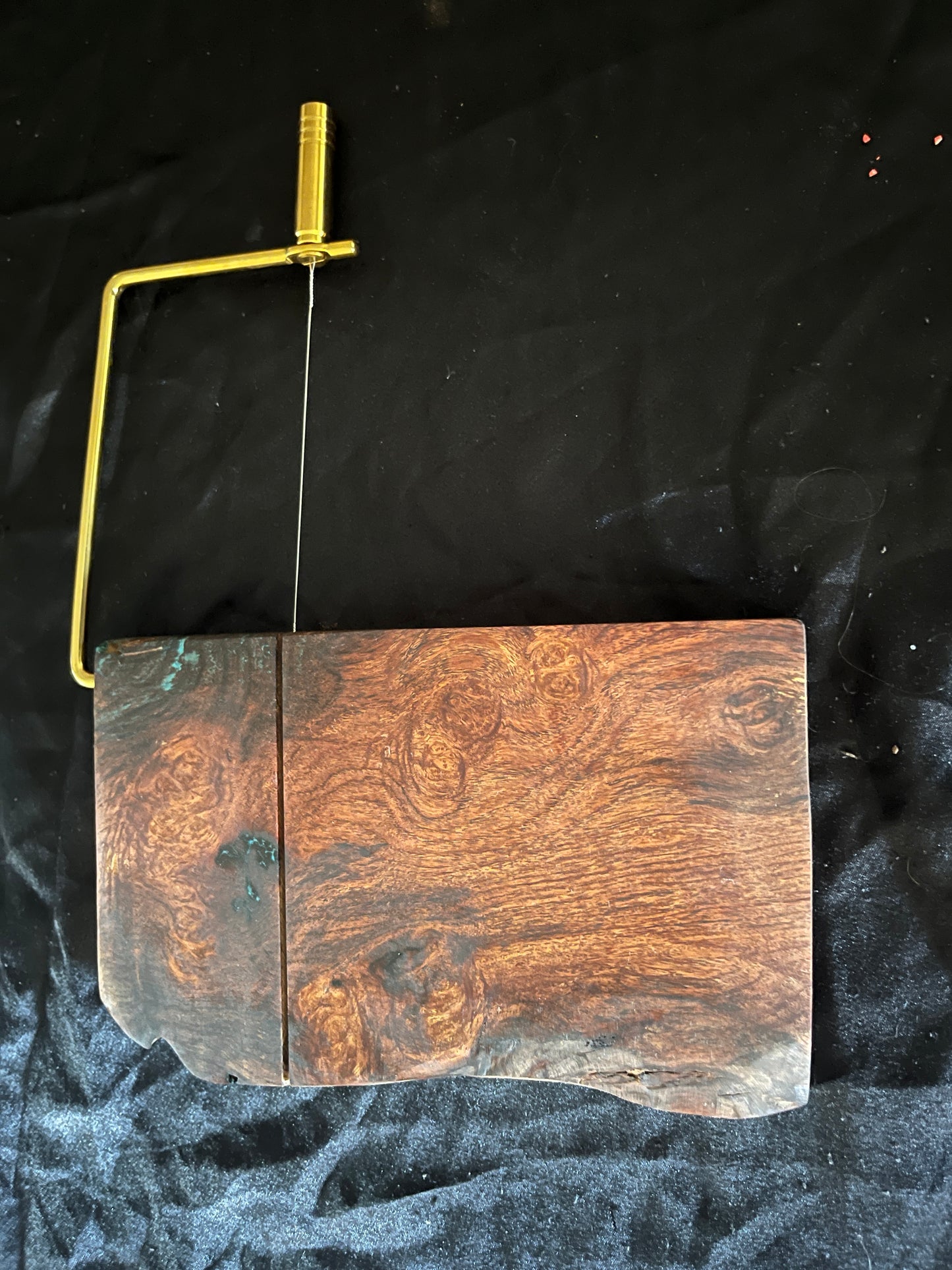 Burl Mesquite Cheese Slicer Boards