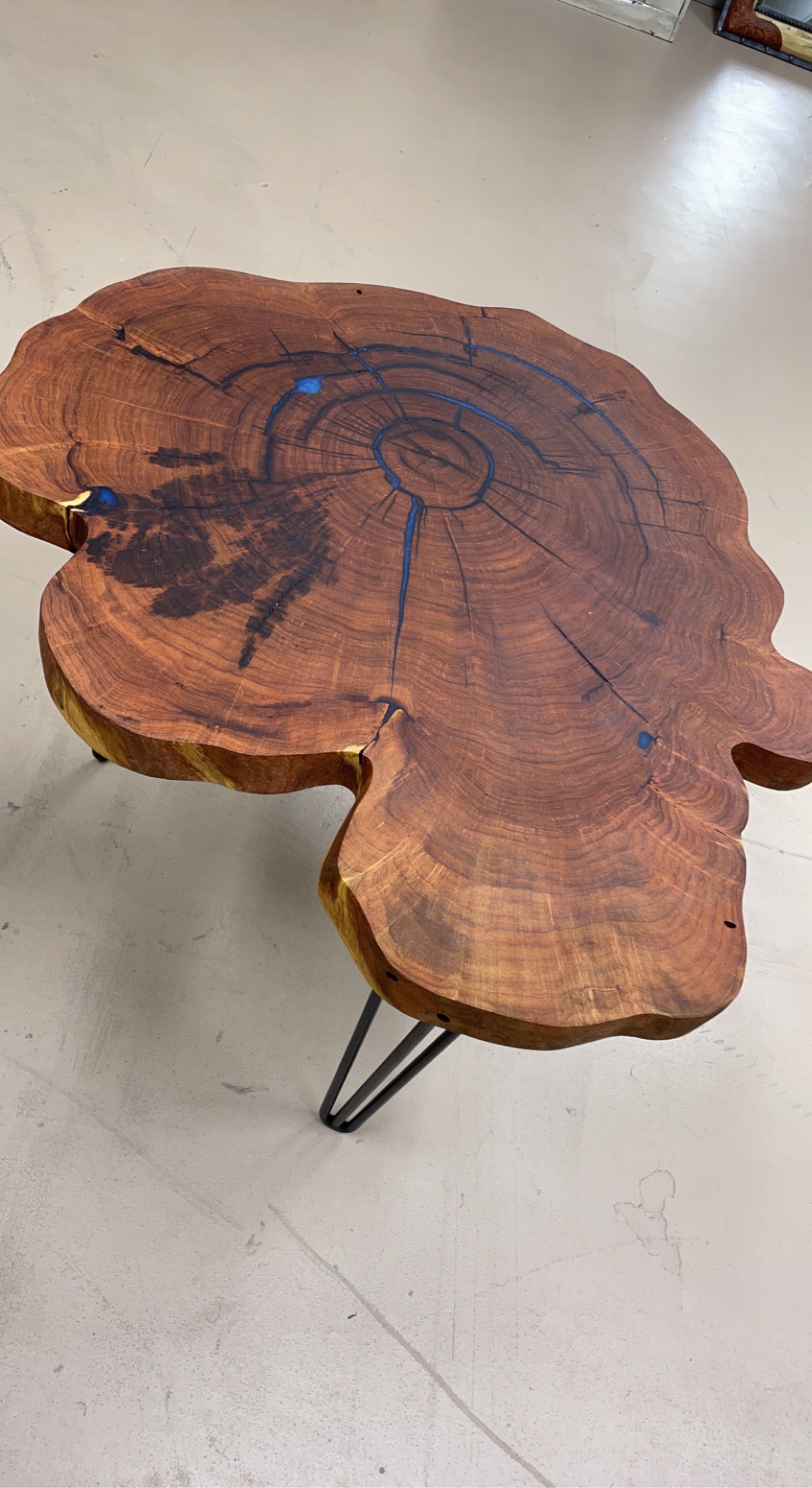 Cross-Cut Mesquite End Table