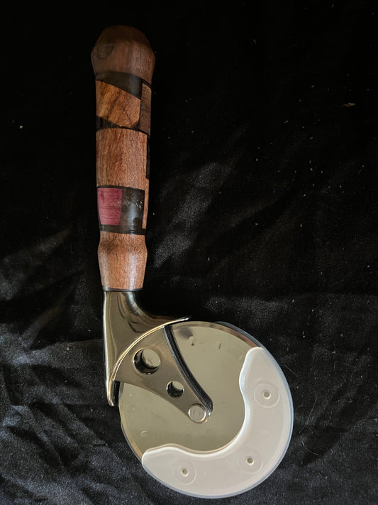 Wood/Epoxy Handle Pizza Cutter