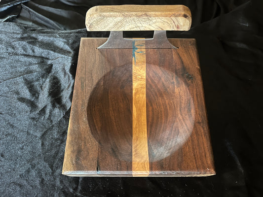 Walnut/Sweet Gum Ulu with Knife