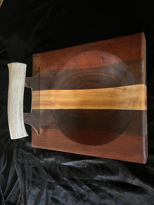 Walnut/Sweet Gum and Mesquite Ulu Bowls with knives