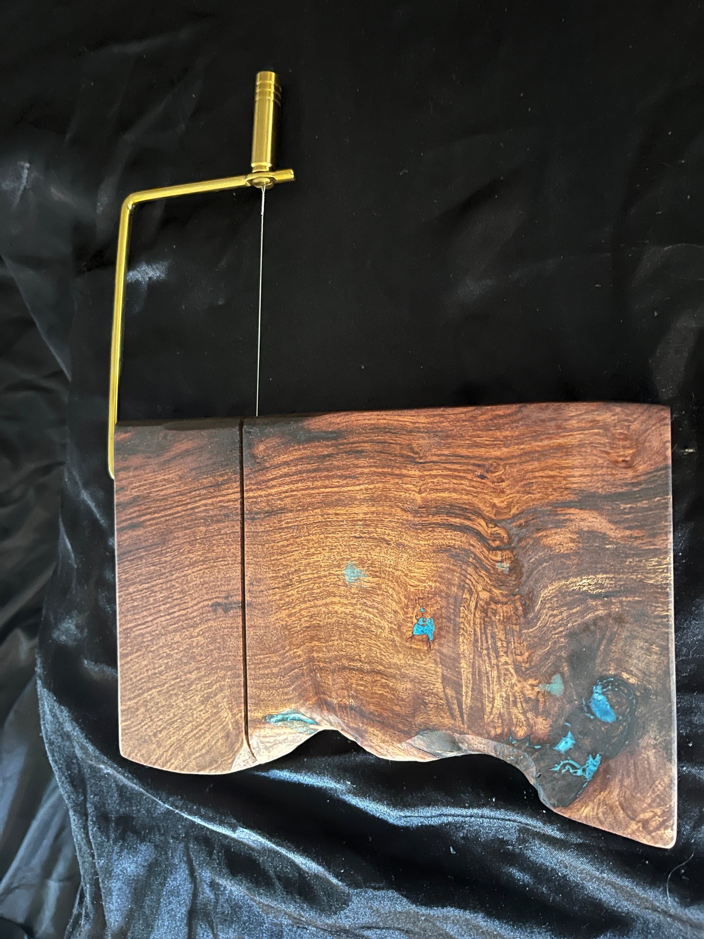 Burl Mesquite Cheese Slicer Boards
