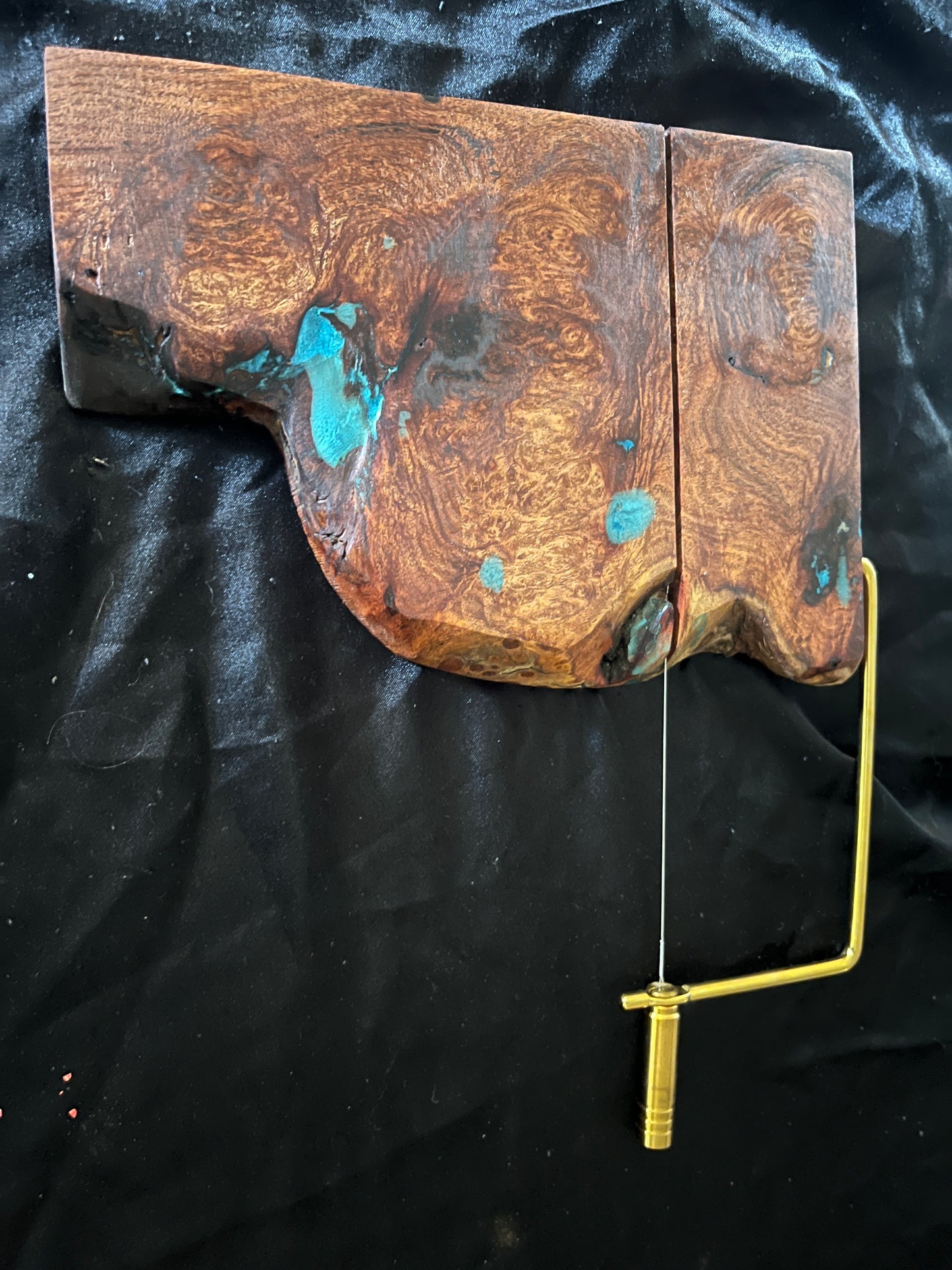 Burl Mesquite Cheese Slicer Boards