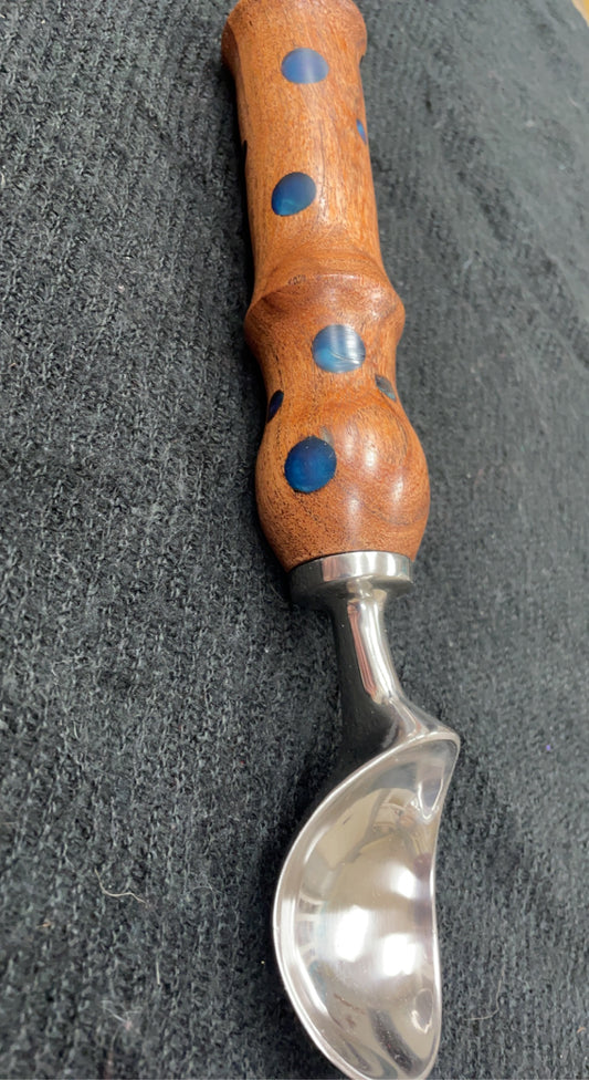 Wood/Epoxy Handle Ice Cream Scoop