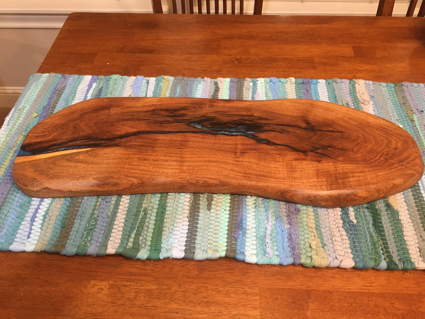 Mesquite with epoxy resin Charcuterie Board #2