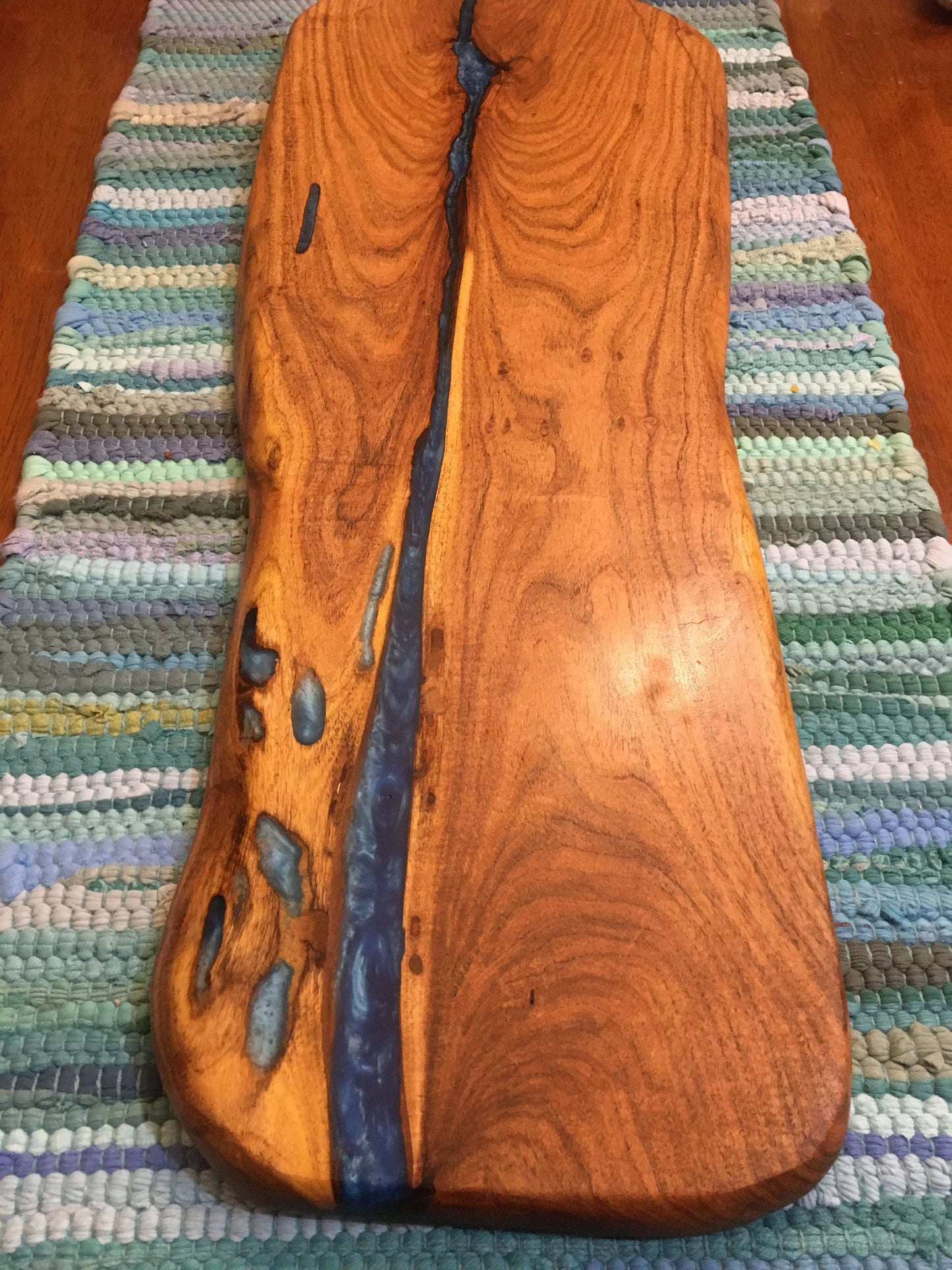 Mesquite with Resin Charcuterie Board