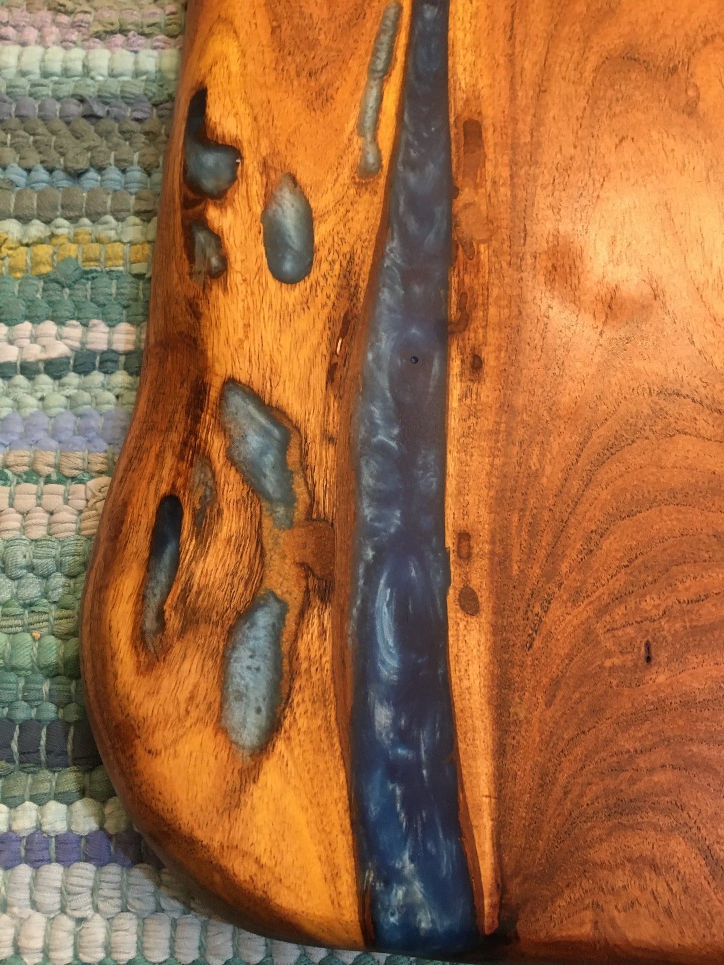 Mesquite with Resin Charcuterie Board