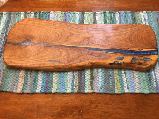 Mesquite with Resin Charcuterie Board