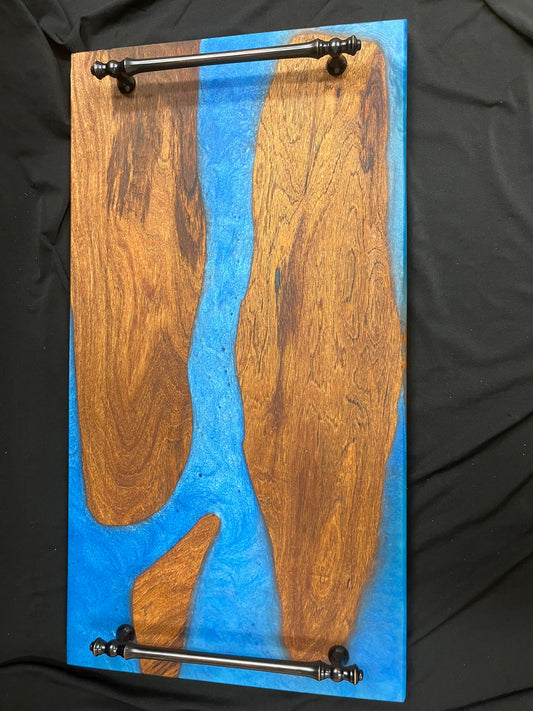 Mesquite river epoxy charcuterie board