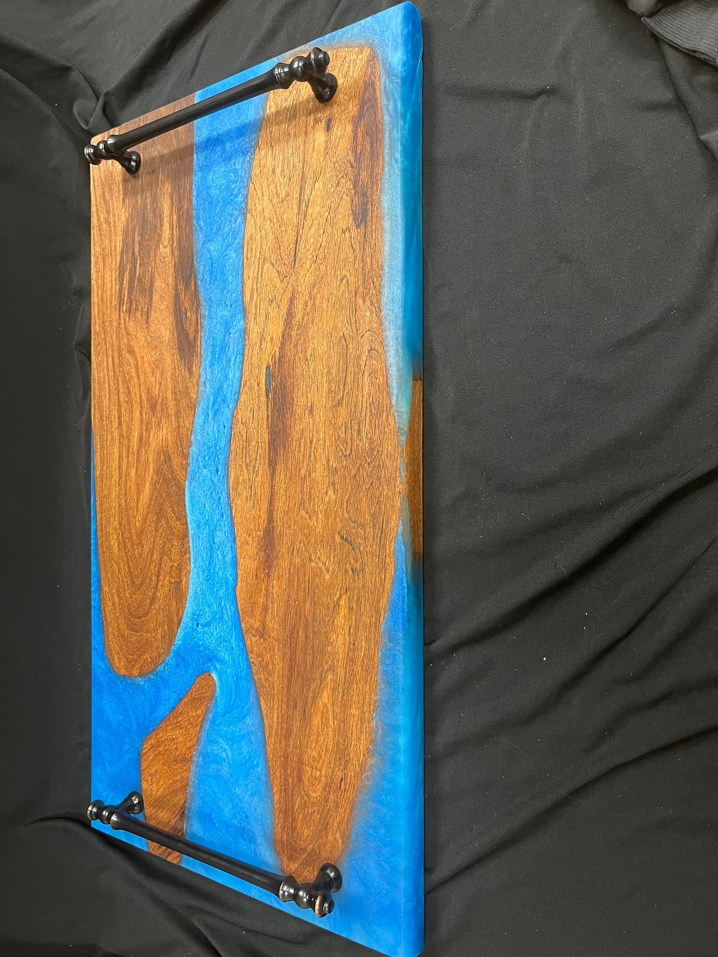 Mesquite river epoxy charcuterie board