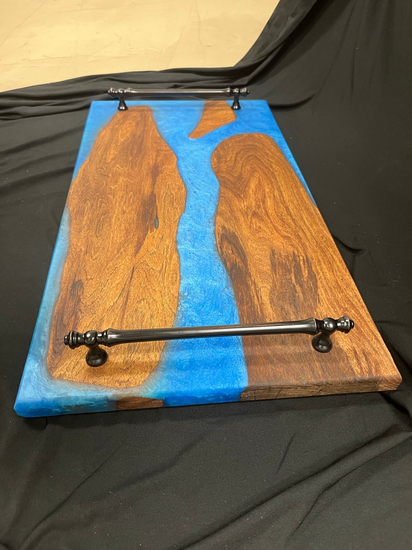 Mesquite river epoxy charcuterie board