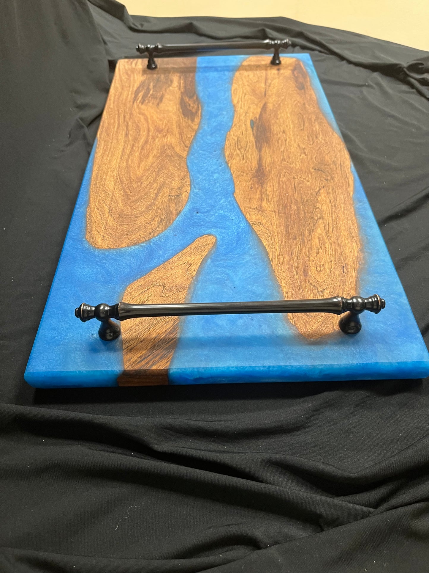 Mesquite river epoxy charcuterie board