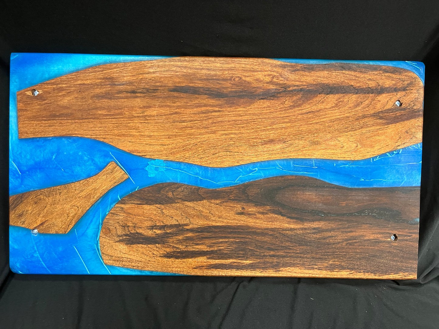 Mesquite river epoxy charcuterie board